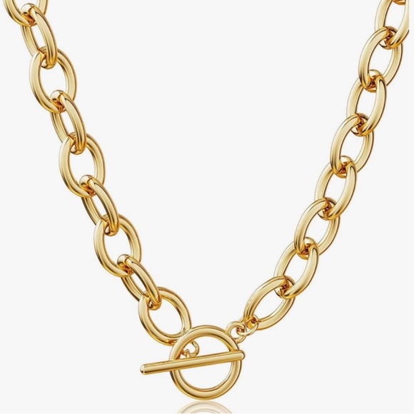 NEW 18k Gold Plated elegant gold chain necklace - Picture 4 of 4